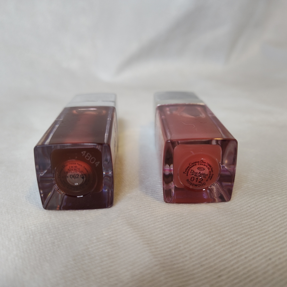 Two Dior Lip Glow Oil Gloss, Red & Pink, NWOT - Picture 3 of 4